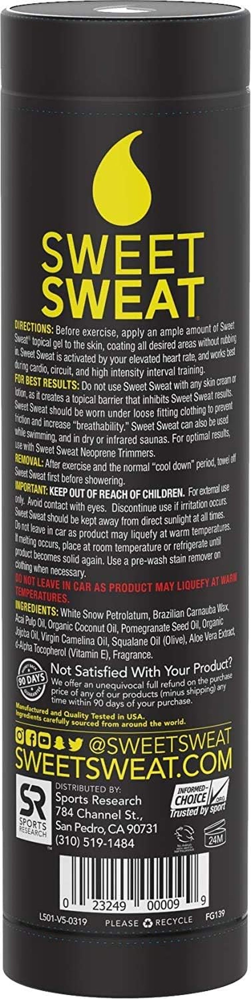 Sweet Sweat Workout Enhancer Roll-On Gel Stick - Makes You Sweat Harder and Faster, Use with Sweet Sweat Waist Trimmer